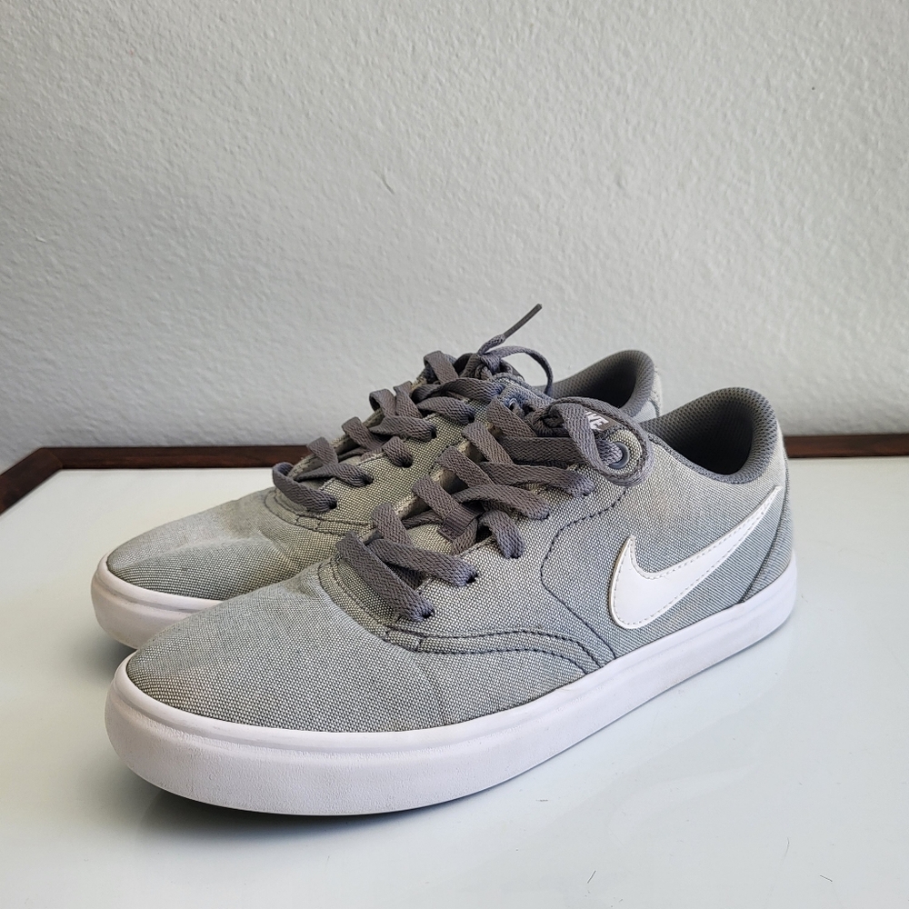 Nike Gray and White Sneakers